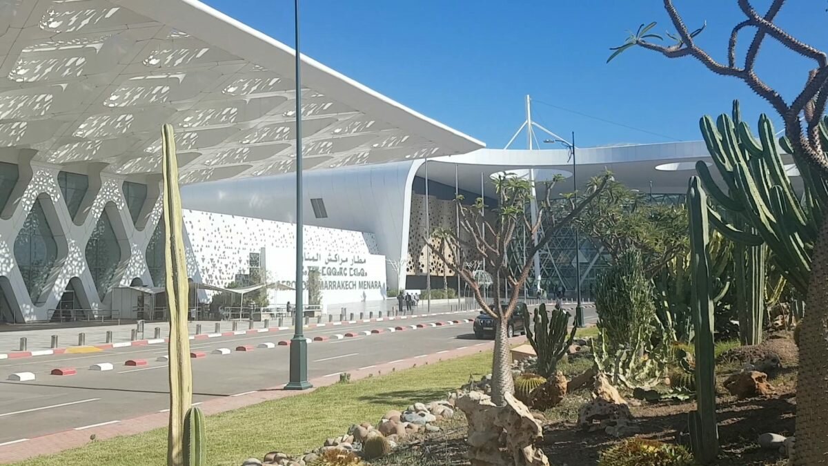 outside marrakech airport